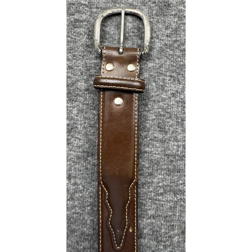 Nocona Brown Belt Southwest Western Cowboy N2483602 Size 34 *READ*